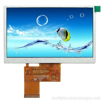 4.3-inch TFT LCD Screen with 480 x 272 Resolution, Size 105.3 x 67 x 2.9mm